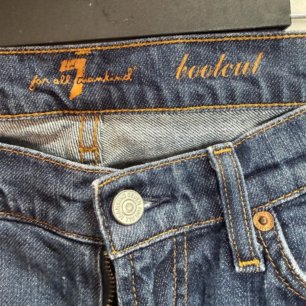 7 For All Mankind Bootcut Jeans 28x27 Medium‎ Wash USA